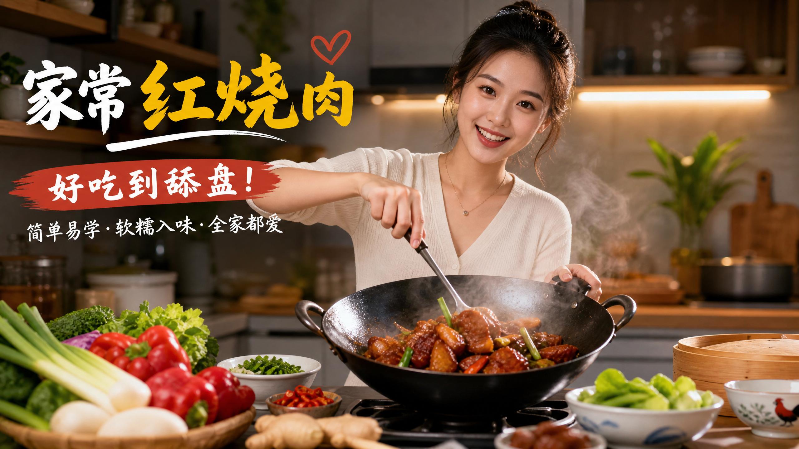 小小绘 小小绘美食 | 家常红烧肉视频教程软糯入味超下饭